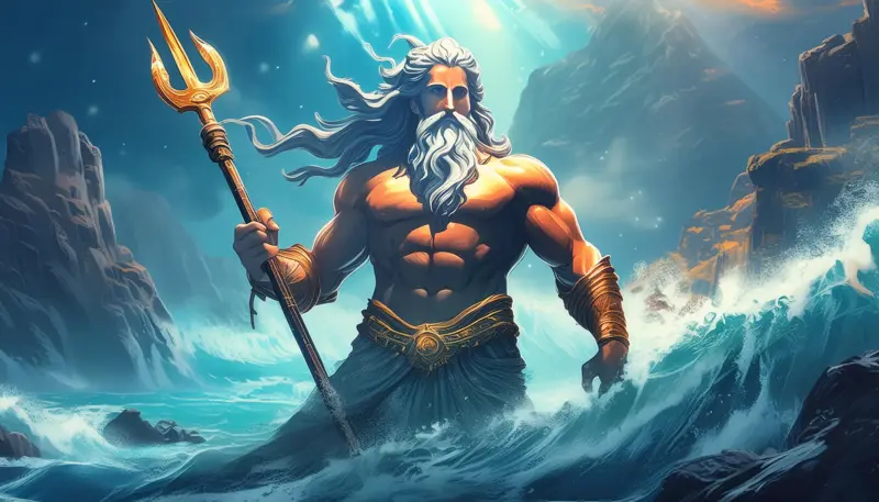 2. Poseidon (the god of the sea, earthquakes, and horses)-Top-10-Most-Powerful-Greek-Gods